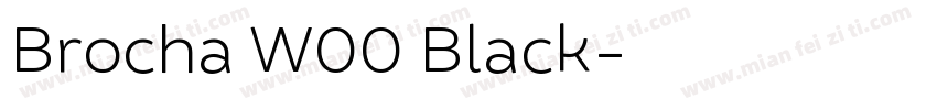 Brocha W00 Black字体转换